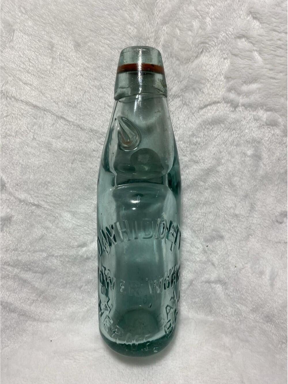 Antique D. Whiddett Herne Bay Codd Bottle,Rylands Barnsley-Aqua Marble Soda